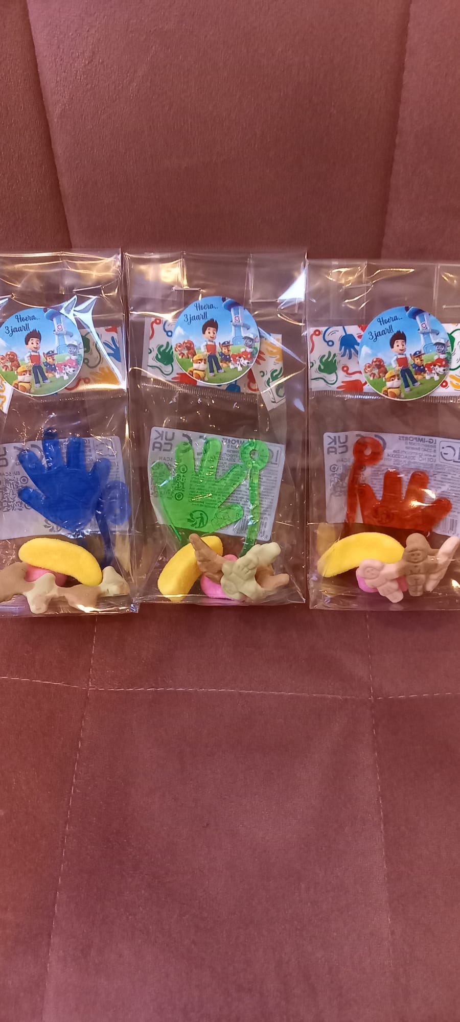 traktatie met plakhandje